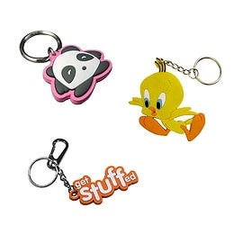 PVC/ Silicon Single Sided Keychains